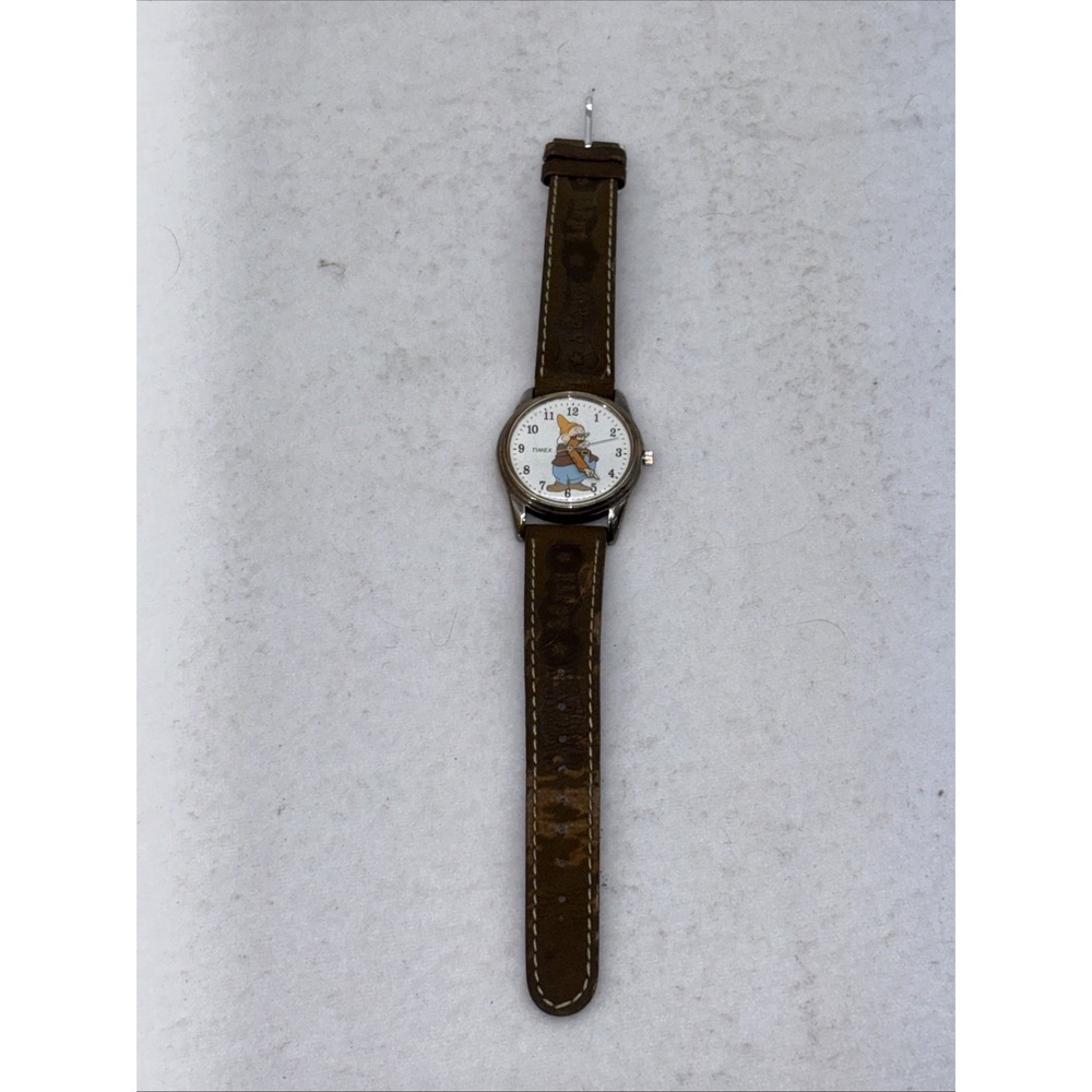 Timex Disney Snow White and the Seven Dwarfs Happy Watch Brown Band